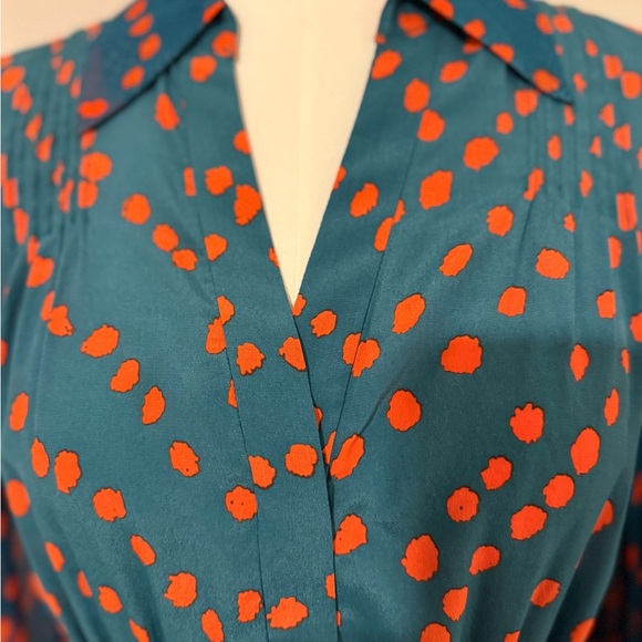 Quintessential Autumn - Diane Von Furstenberg Long Sleeve Shirt Dress - Picture 4 of 14